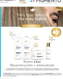 Pigmento Dove reconstrucción + aminoácido oferta