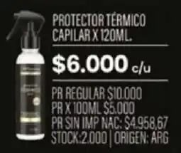 Pigmento Protector térmico capilar oferta