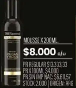 Pigmento Tres sentidos mousse oferta