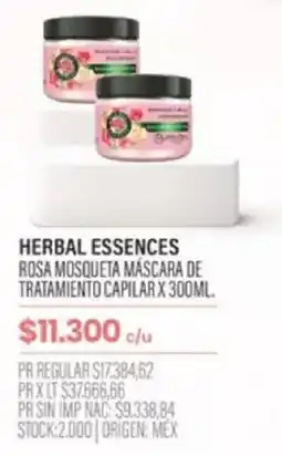 Pigmento Herbal essences rosa mosqueta máscara de tratamiento capilar oferta