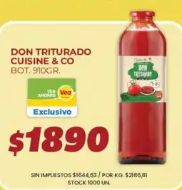 Supermercados Vea Don triturado cuisine & co oferta