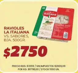 Supermercados Vea La italiana ravioles oferta