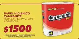 Supermercados Vea Campanita papel higiénico oferta