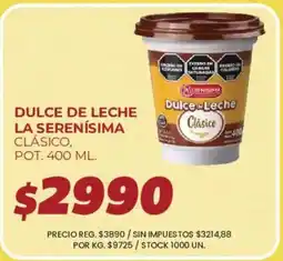 Supermercados Vea La serenisima dulce de leche clasico oferta