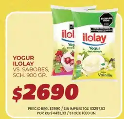 Supermercados Vea Ilolay yogur vs. sabores oferta