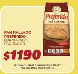 Supermercados Vea Preferido pan rallado oferta