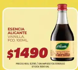Supermercados Vea Alicante esencia artificial de vainilla oferta