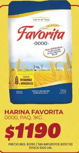 Supermercados Vea Favorita harina 0000 oferta