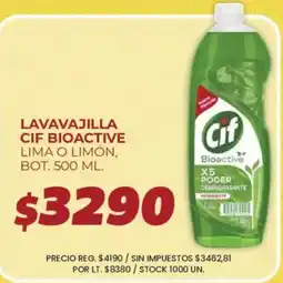 Supermercados Vea Cif lavavajilla bioactive oferta