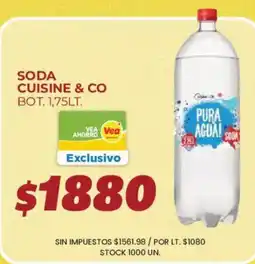 Supermercados Vea Soda cuisine & co oferta