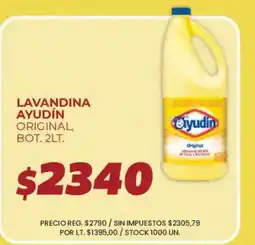 Supermercados Vea Ayudín lavandina original oferta
