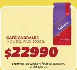 Supermercados Vea Cabrales café molido oferta