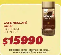 Supermercados Vea Nescafe cafe gold signature oferta