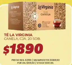 Supermercados Vea La virginia té con canela oferta