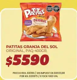 Supermercados Vea Patitas granja del sol original oferta