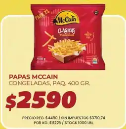 Supermercados Vea McCain papas congeladas oferta