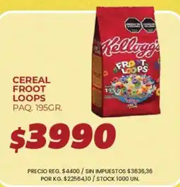 Supermercados Vea Kellogg's cereal froot loops oferta