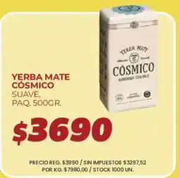 Supermercados Vea Yerba mate cosmico oferta