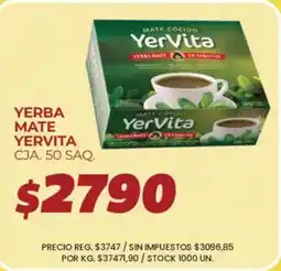 Supermercados Vea Yervita yerba mate oferta