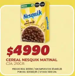 Supermercados Vea Nesquik cereal nesquik matinal oferta