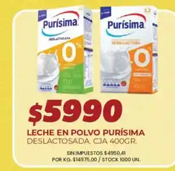Supermercados Vea Purísima leche en polvo deslactosada oferta