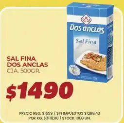 Supermercados Vea Dos anclas sal fina oferta
