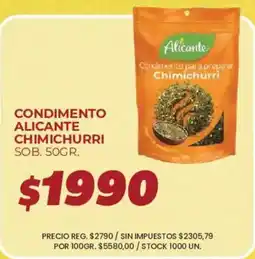 Supermercados Vea Alicante condimento para preparar chimichurri oferta