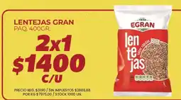 Supermercados Vea Egran lentejas oferta