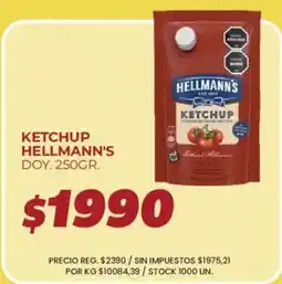 Supermercados Vea Hellmann's ketchup oferta