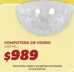 Supermercados Vea Compotera de vidrio oferta