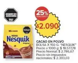 Carrefour Market Nesquik - cacao en polvo oferta