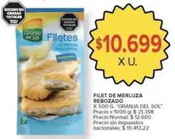 Carrefour Market Granja del sol - filetes de merluza rebozado oferta