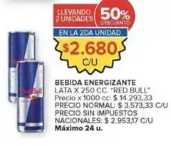Carrefour Market Red bull - bebida energizante lata oferta