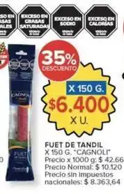Carrefour Market Cagnoli - fuet de tandil oferta