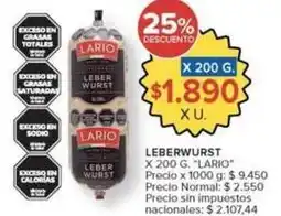 Carrefour Market Lario - leber wurst oferta