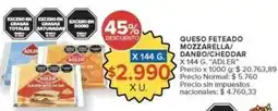 Carrefour Market Adler - queso feteado mozzarella/danbo/cheddar oferta