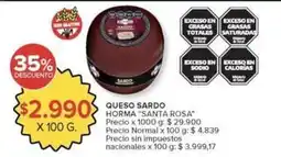 Carrefour Market Santa rosa - queso sardo oferta