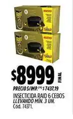 Supermercados Yaguar Raid - insecticida raid 6 cebos cód. 74371 oferta