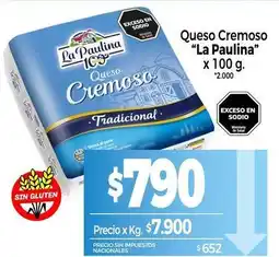 La Anonima La paulina - queso cremoso oferta