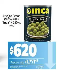 La Anonima Inca - arvejas secas remojadas oferta