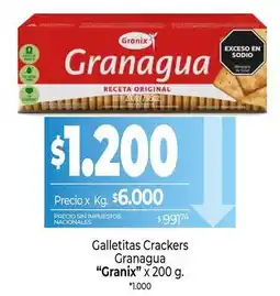 La Anonima Granix - galletitas crackers oferta