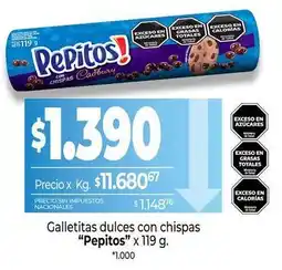 La Anonima Cadbury - galletitas dulces con chispas pepitos oferta