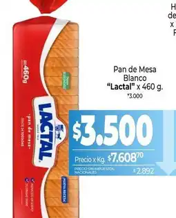 La Anonima Lactal - pan de mesa blanco oferta