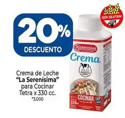 La Anonima La serenísima - crema de leche para cocinar oferta