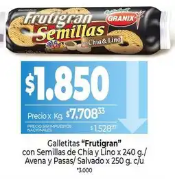 La Anonima Frutigran - galletitas semillas oferta