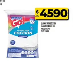 Supermercados DIA La gauchita go! laminas para coccion oferta