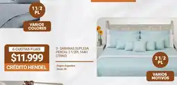 Hendel Sabanas suplesa percal 2 1/2pl 144h oferta