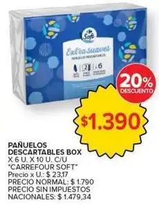 Carrefour Market Carrefour - pañuelos descartables box oferta