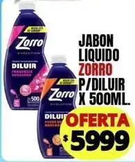 Supermercados Mariano Max Zorro - jabon liquido p/diluir x 500ml oferta