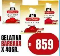 Supermercados Mariano Max Barbara - gelatina oferta